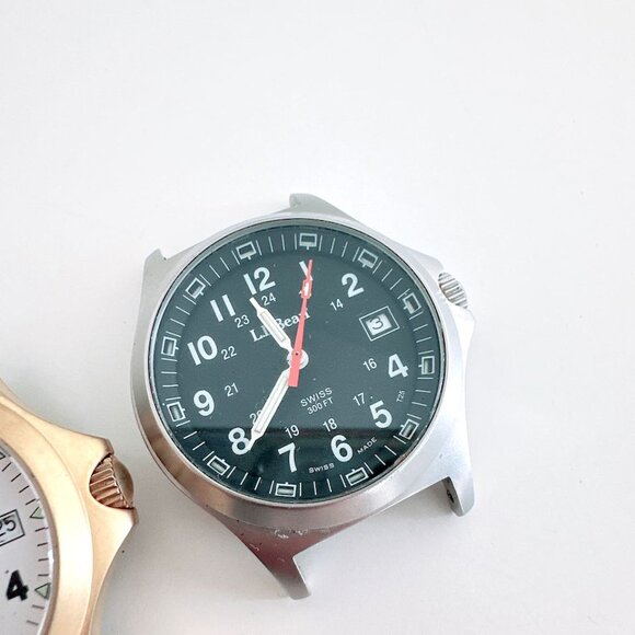 LL BEAN WATCH SWISS DATE SET OF TWO INCLUDES BOX MB MICROTEC 300FT WATER RESIST - Picture 4 of 12